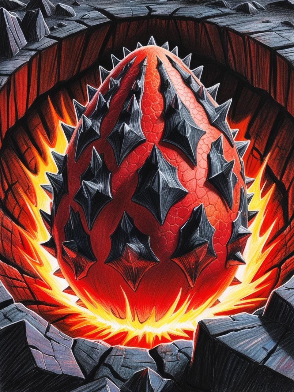 Paint by Number Warflame Dragon Egg