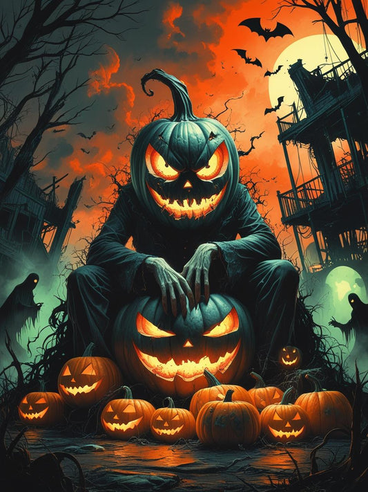 Midnight Court of the Pumpkin King Paint by Number