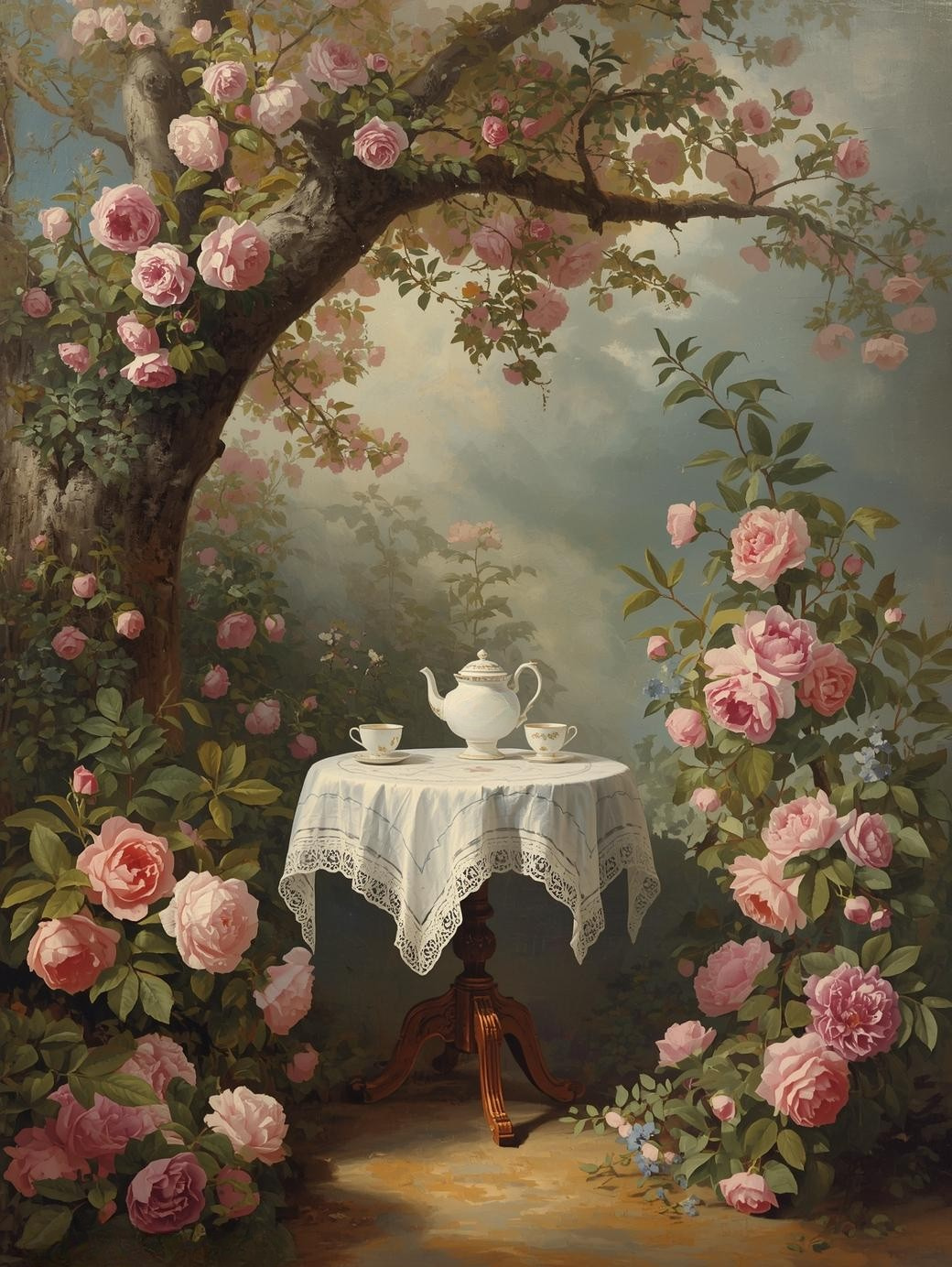 Paint by Number Elegant Victorian Tea Party