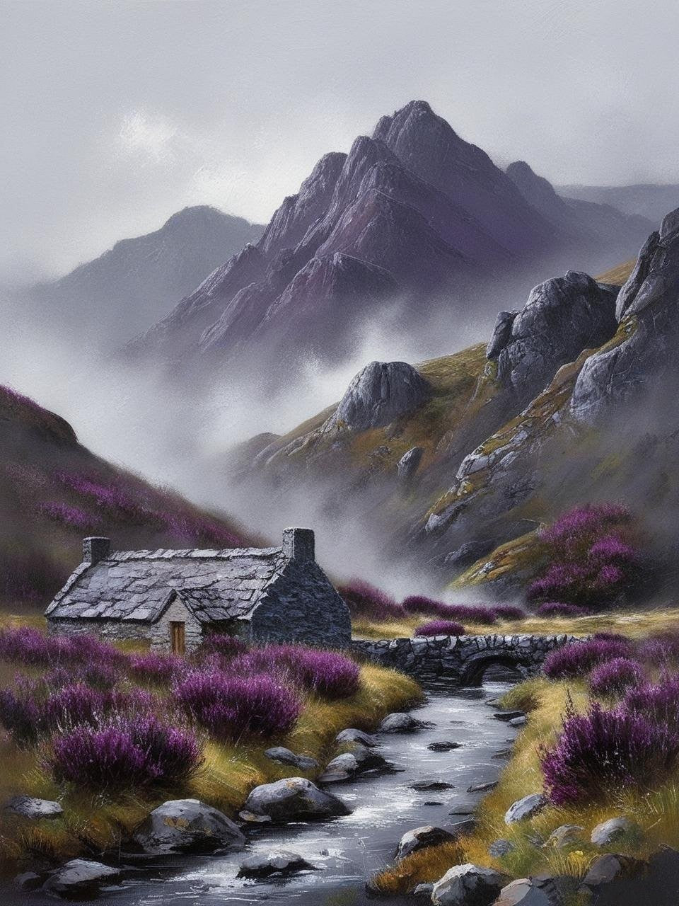 Paint By Number Hidden Mountain Home