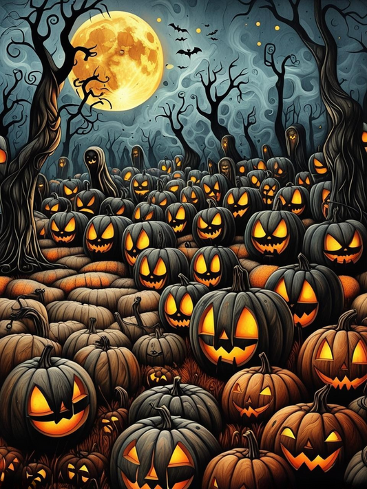 The Wicked Pumpkins Paint by Number