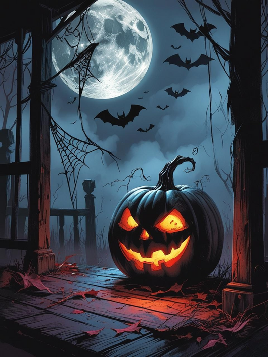 Spooky Jack O’ Lantern Paint by Number