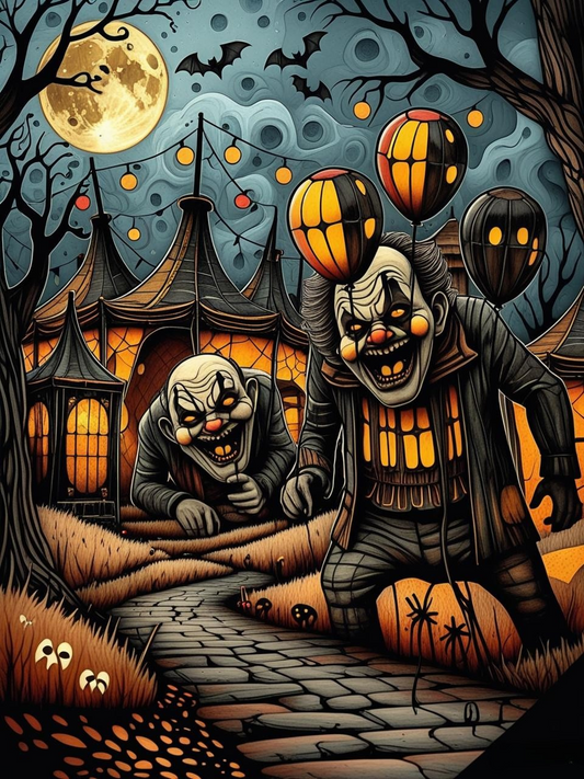 Haunted Carnival Paint by Number