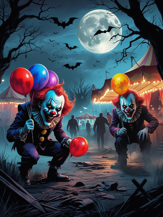 The Harlequins of Horror Paint by Number