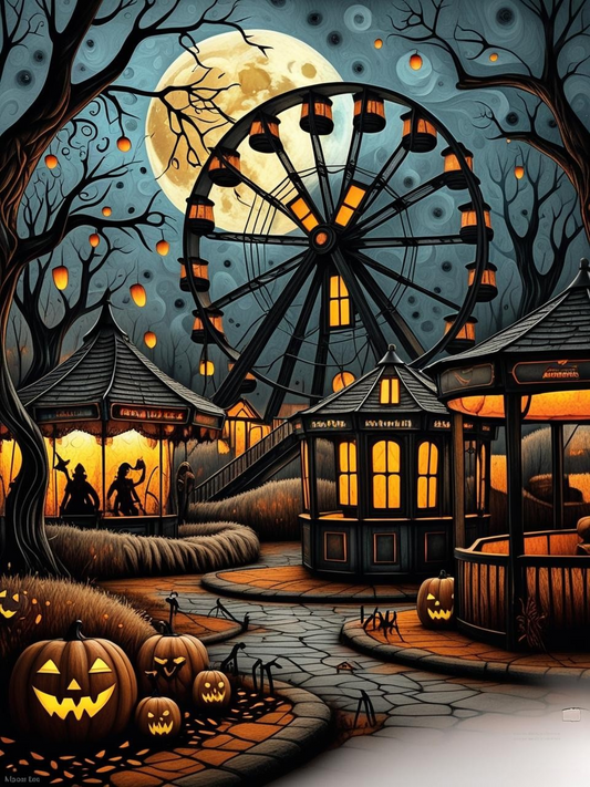 Nightmare Under the Tent Paint by Number