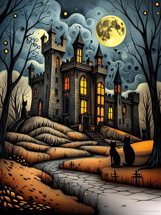 The Dark Fortress Paint by Number