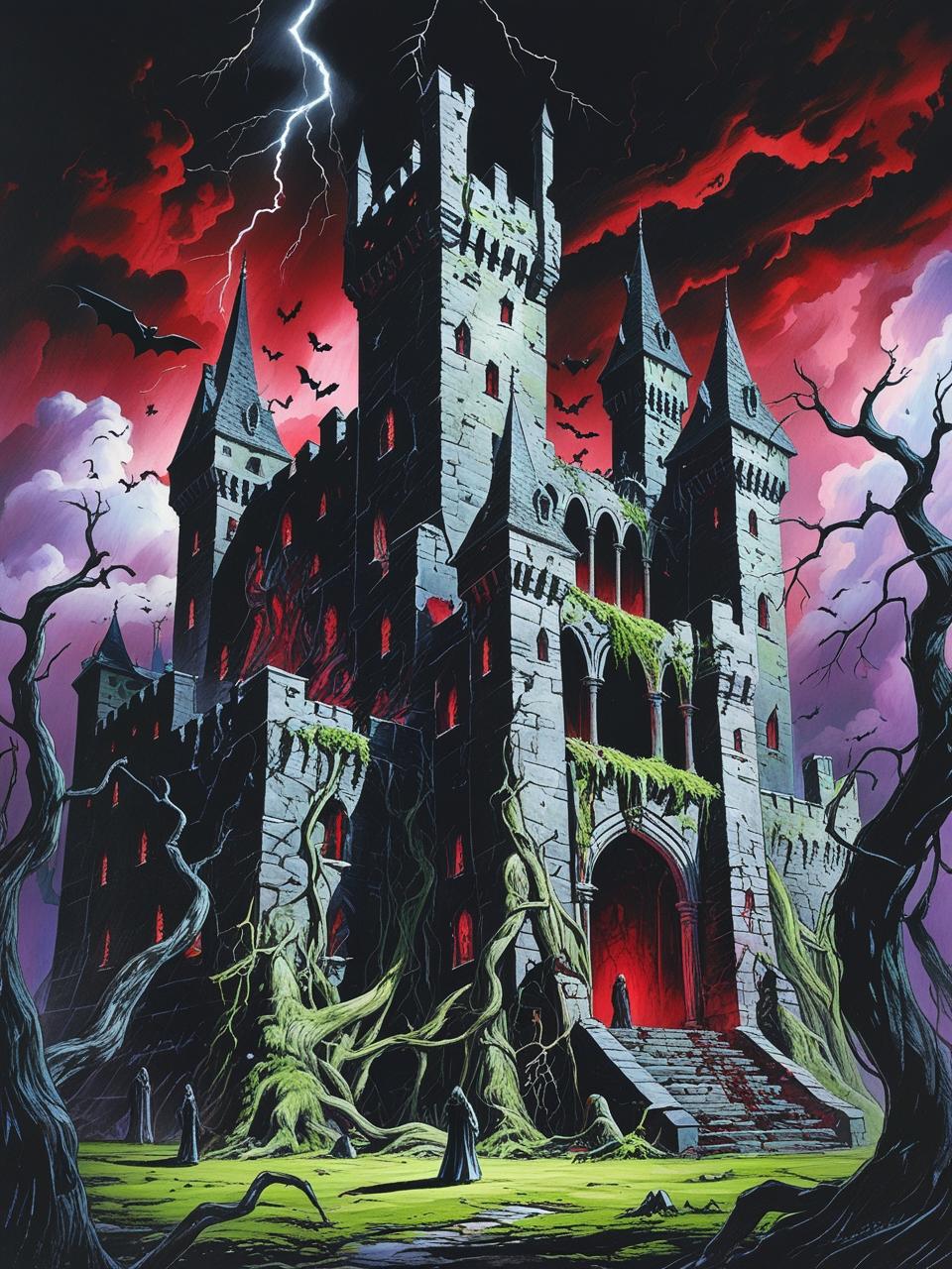 The Phantom’s Castle Paint by Number