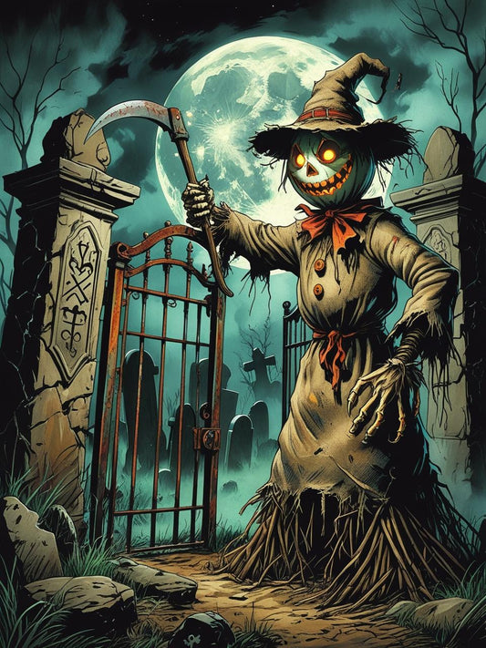 The Cemetery Gatekeeper Paint by Number