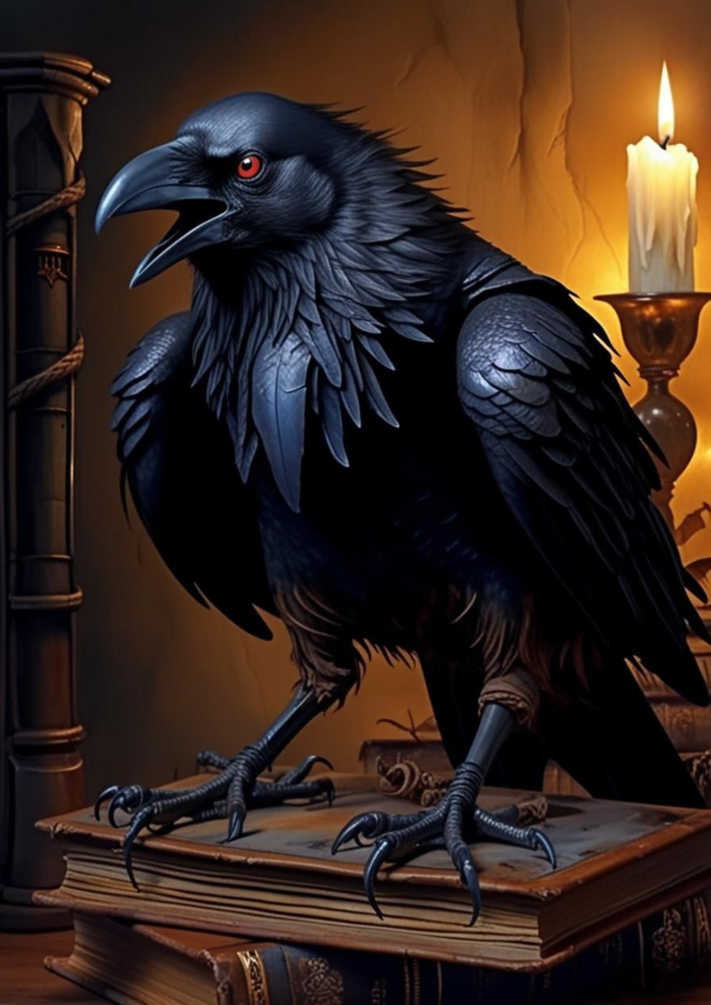 Paint by Number Twilight Flight Crow