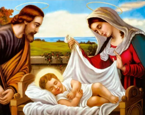 Paint by Number Biblical Beauty Nativity Scene - Michelangelo