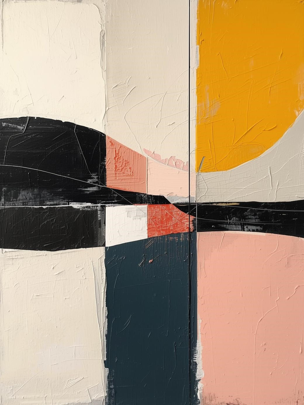 Paint by Number Abstract Minimalist Color Block Balance – Modern Art for Adults