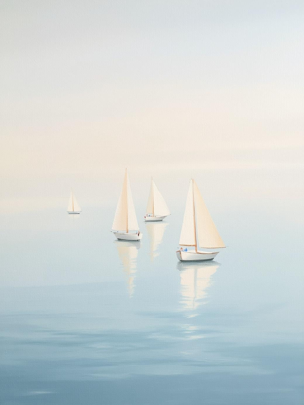 Paint by Number Misty Sailboats at Sunrise – Paint by Number Kit for Adultsts (Copy)