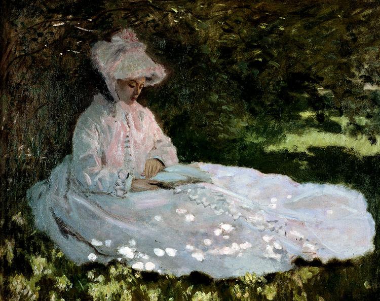 Paint By Number A Woman Reading - Claude Monet