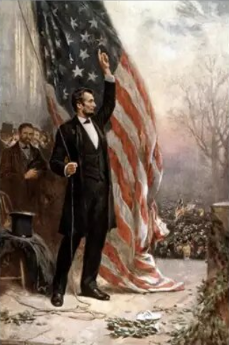 Paint By Number Abraham Lincoln Raising The Flag