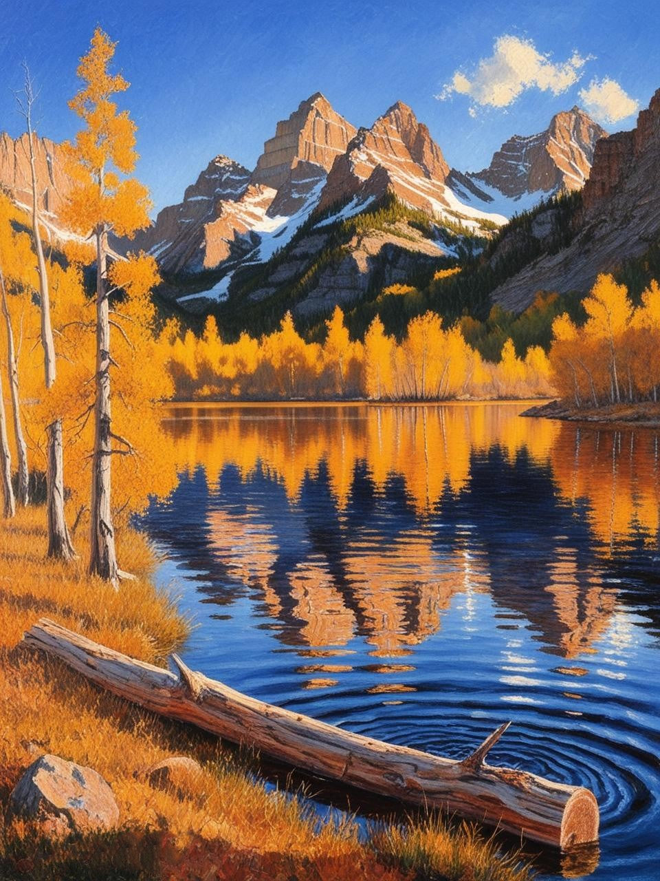 Paint by Number Grand Teton National Park (Wyoming) Autumn Reflection