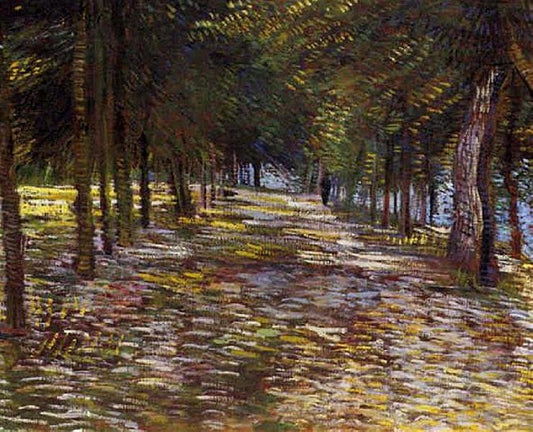 Avenue in Voyer d'Argenson Park at Asnieres - Vincent Van Gogh Paint by Number