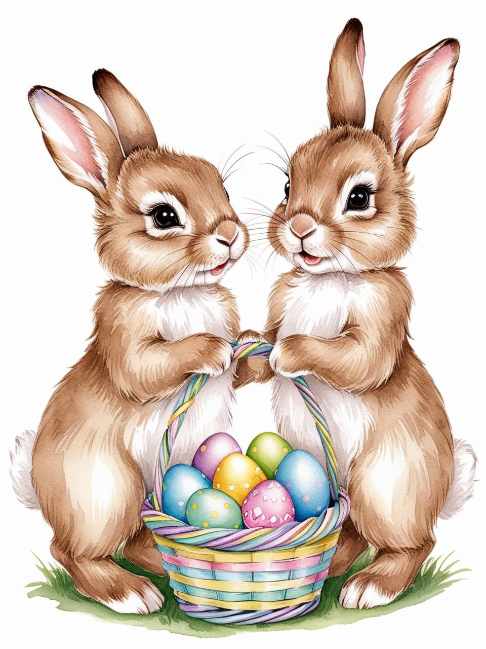 Paint By Number Best Freinds Bunnies