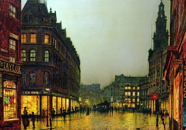 Paint By Number Boar Lane, Leeds - John Atkinson Grimshaw