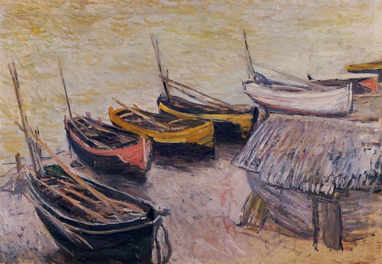 Paint By Number Boats on the Beach - Claude Monet