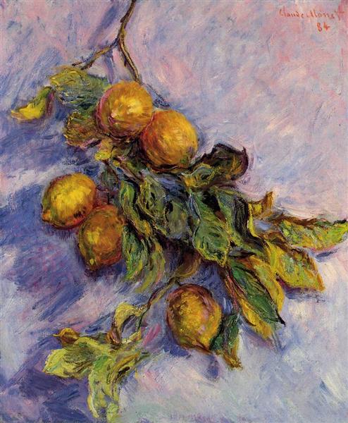 Paint By Number Branch of Lemons 1 - Claude Monet