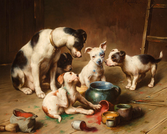 Budding Artists  Paint by Number - Carl Reichert