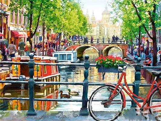 Canals of Amsterdam Diamond Painting