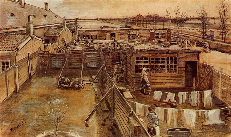 Carpenter`s Workshop Seen from the Artist`s Studio - Vincent Van Gogh Paint by Number