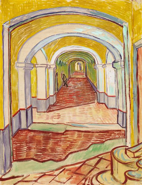 Corridor in the asylum - Vincent Van Gogh Paint by Number