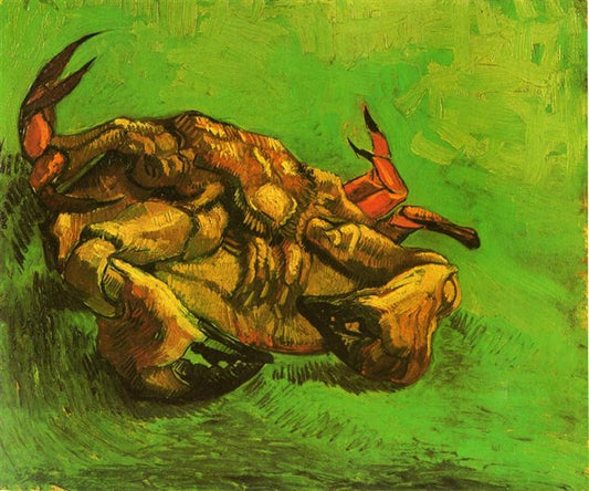 Crab on It`s Back - Vincent Van Gogh Paint by Number