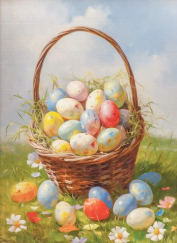 Paint By Number Easter Basket Bonanza