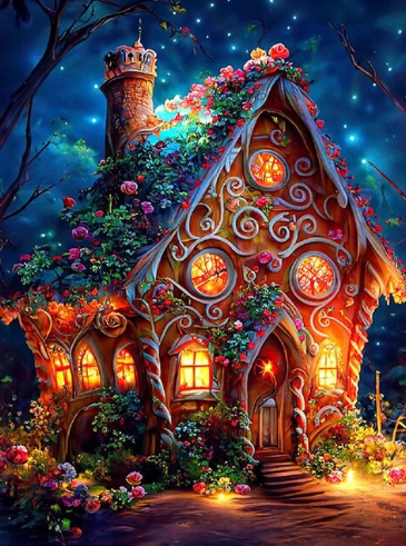 Paint by Number Fairy Tale Castle Dreams
