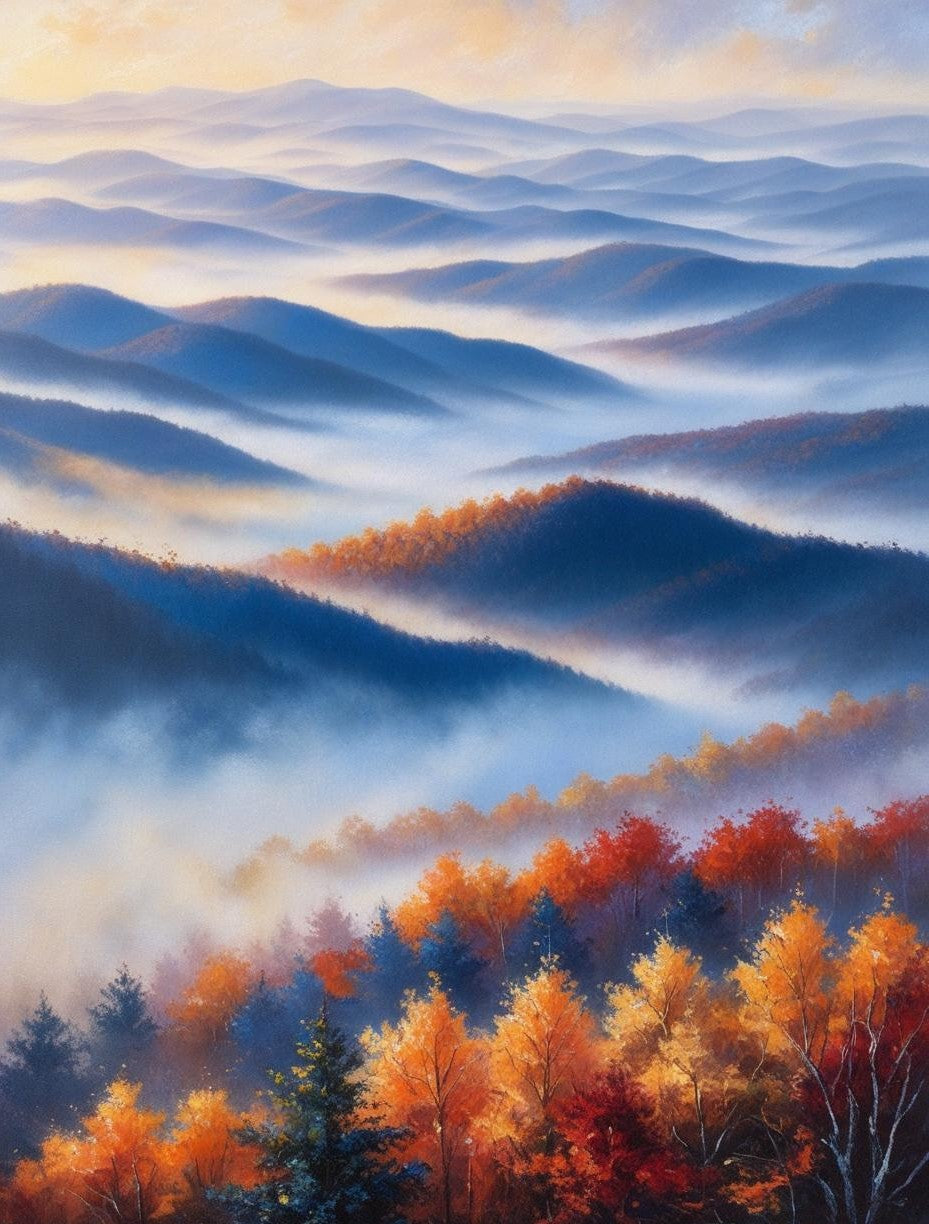 Paint by Number Great Smoky Mountains National Park (Tennessee /North Carolina)