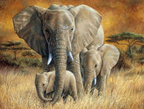 Gentle Giants Elephant and Babies