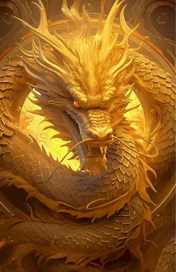 Golden Dragon Paint by Number