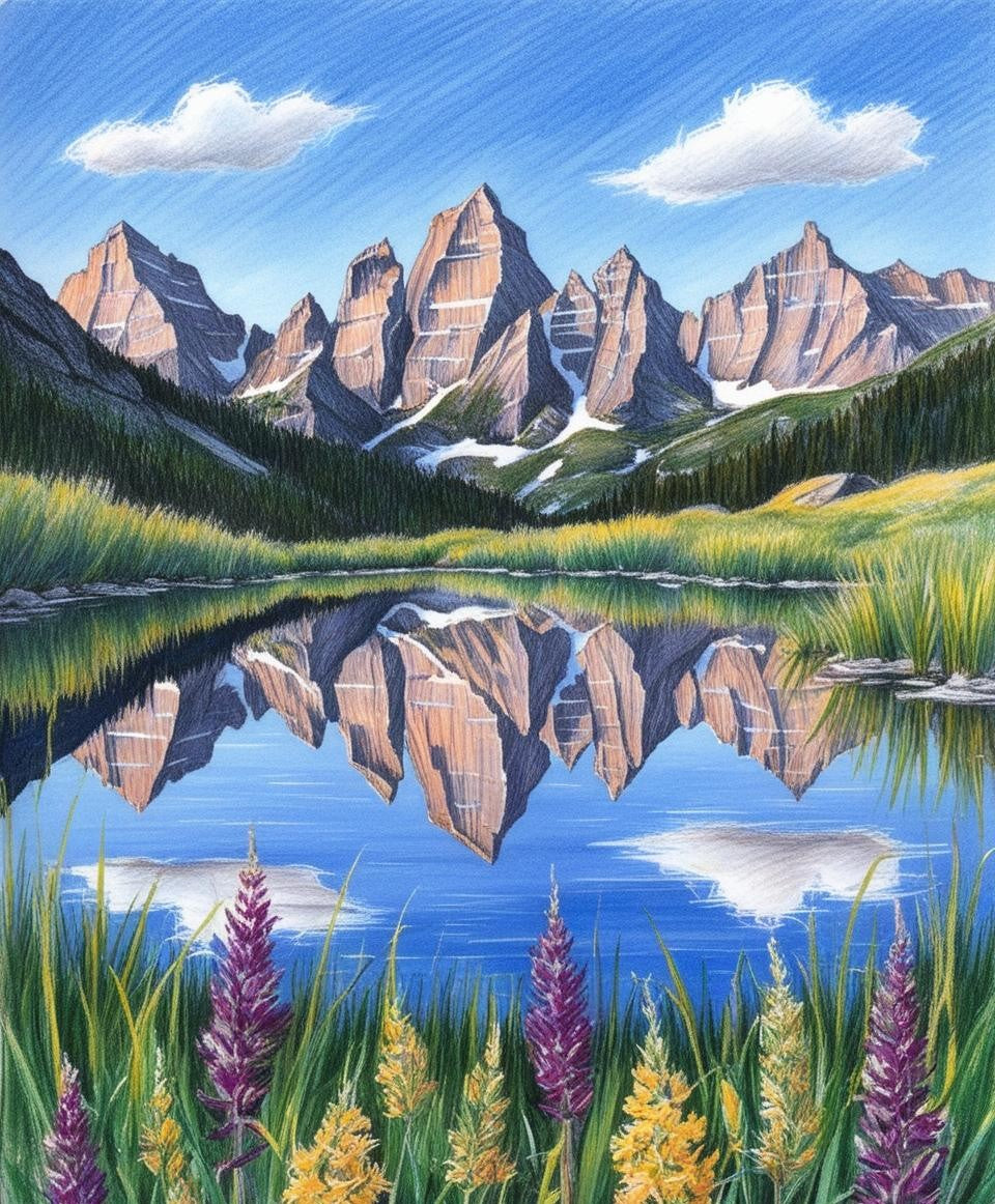 Paint by Number Grand Teton National Park (Wyoming) Wild Beauty of Grand Teton