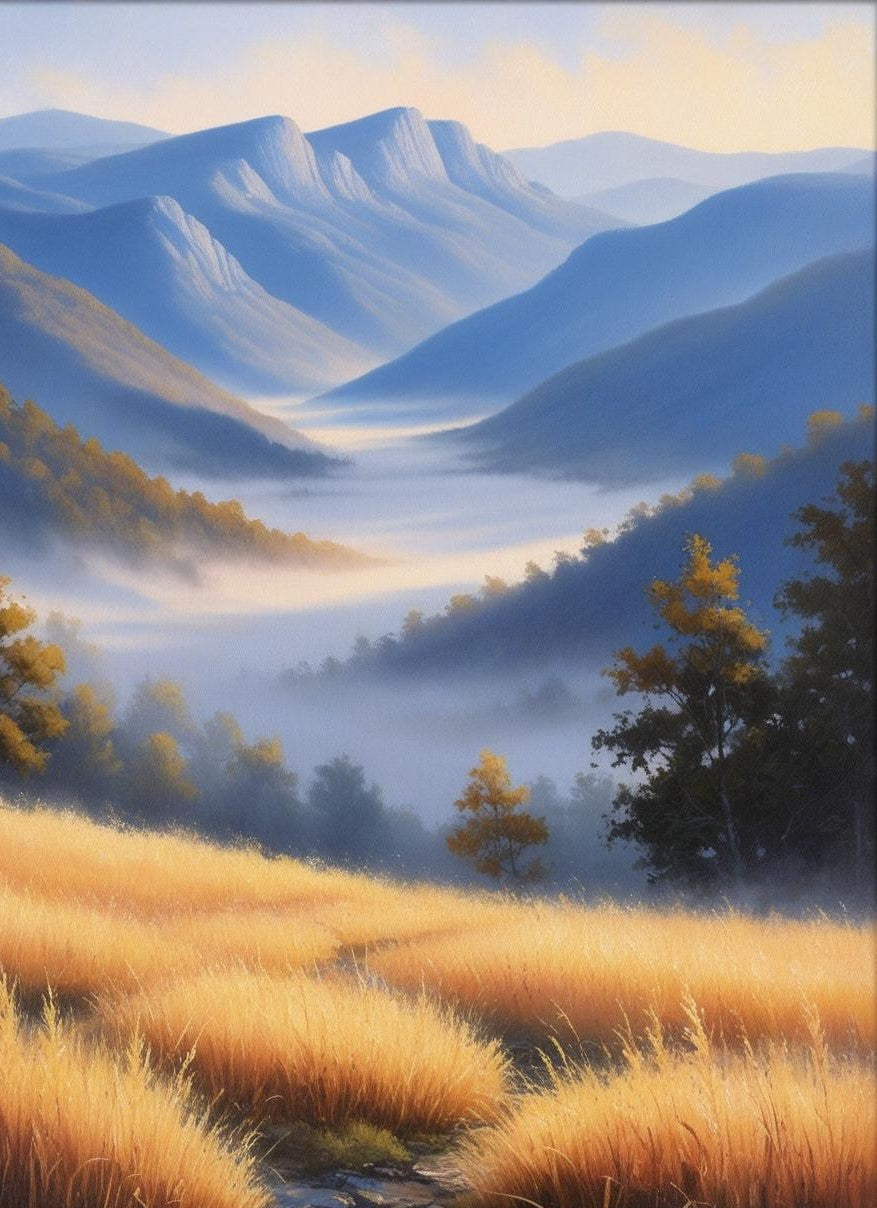 Paint by Number Great Smoky Mountains National Park (Tennessee /North Carolina) Cades