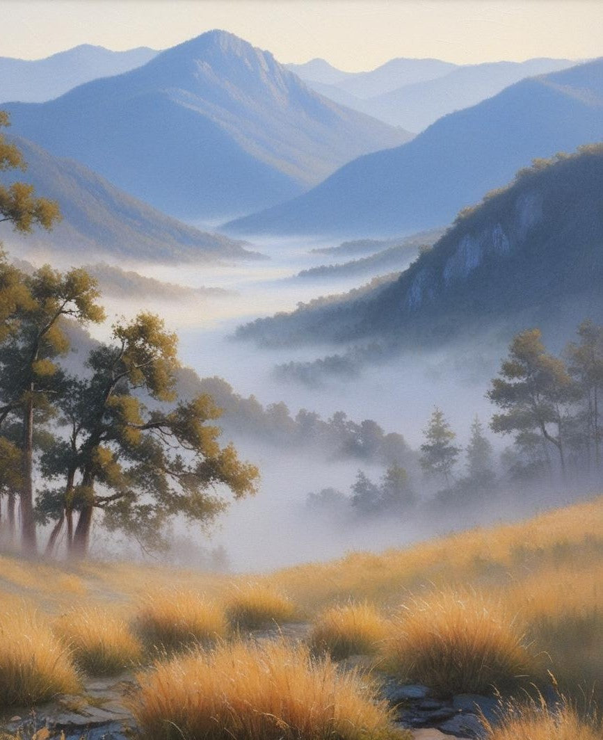 Paint by Number Great Smoky Mountains National Park (Tennessee /North Carolina)Cades Cove