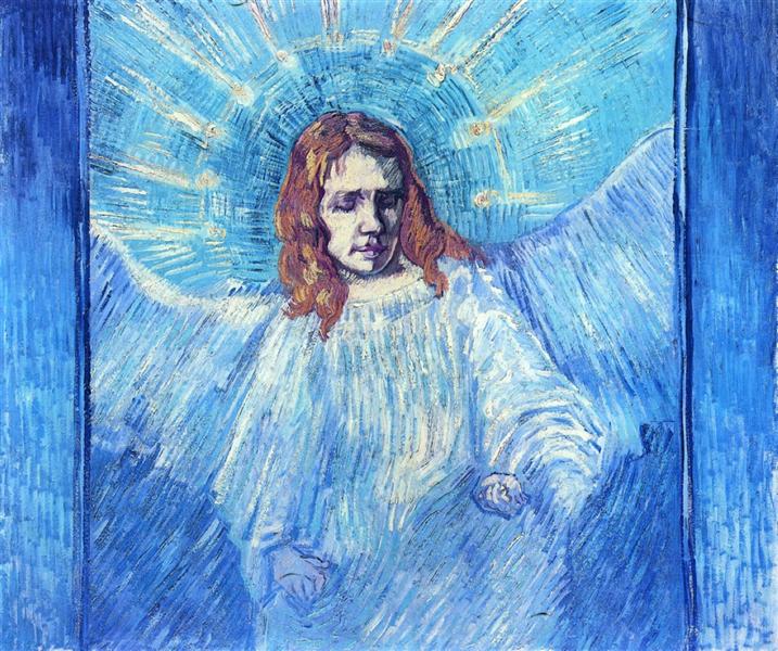 Head of an Angel, after Rembrandt - Vincent Van Gogh Paint by Number
