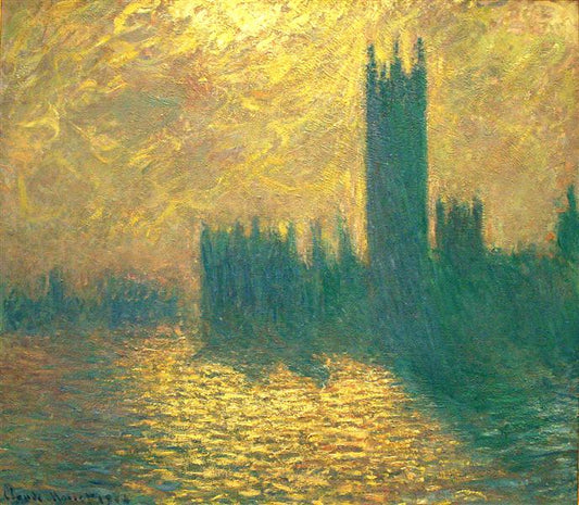 Paint By Number Houses of Parliament by Claude Monet