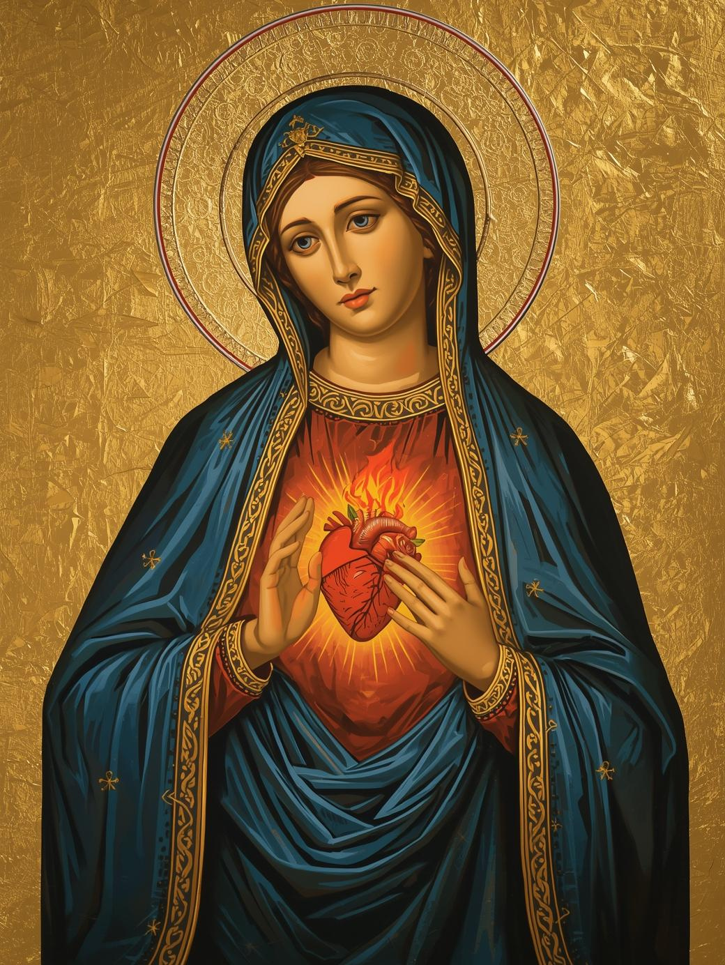 Immaculate Heart of Mary Paint by Number