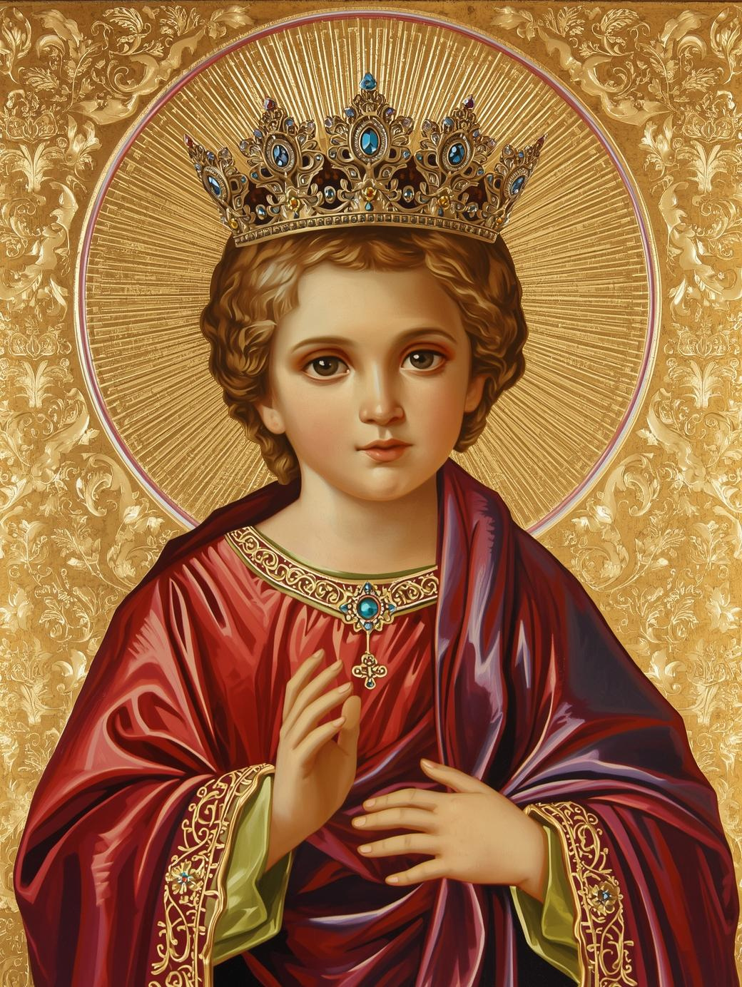Infant Jesus of Prague Icon Paint by Number
