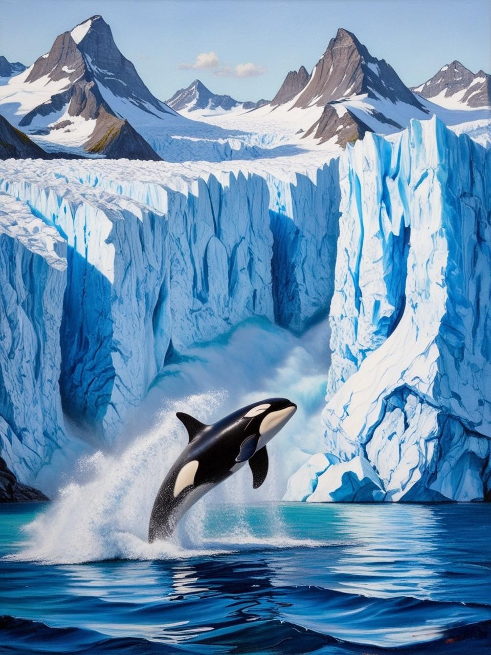 Paint by Number Kenai Fjords National Park (Alaska) Glaciers