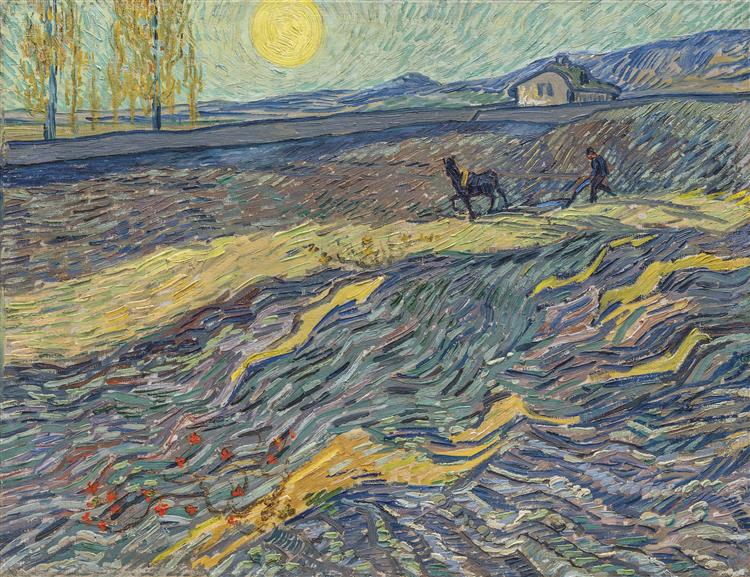 Laboureur dans un champ - Vincent van Gogh Paint by Number