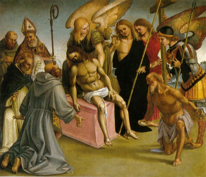 Paint By Number Lamentation over the Dead Christ with Angels and Saints - Luca Signorelli
