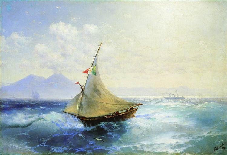 Paint By Number Landscape with Vesuvius - Ivan Aivazovsky