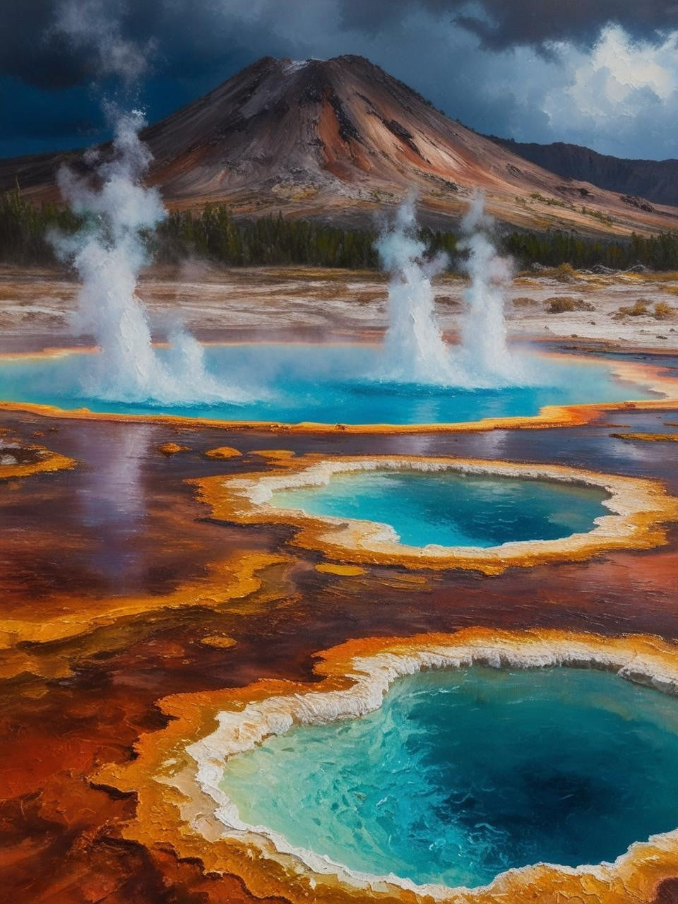 Paint by Number Lassen Volcanic National Park (California)