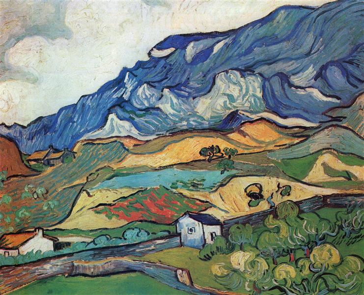 Les Alpilles, Mountain Landscape near South-Reme - Vincent Van Gogh Paint by Number