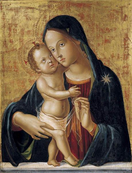 Paint By Number Madonna and Child - Antoniazzo Romano