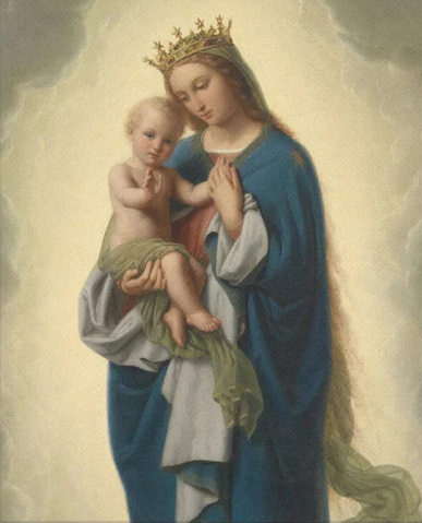 Paint by Number Madonna and the Child- Ittenbach