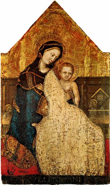 Paint By Number Madonna with Child Gentile da Fabriano - Gentile da Fabriano